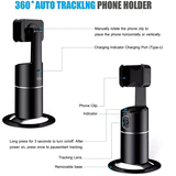 Phone Stand - 360° Auto-Tracking Smart Stand for iOS & Android