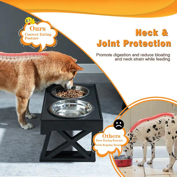 Elevated Dog Food Bowl – Stylish, Posture-Enhancing, and Mess-Free - PawsMartOnline