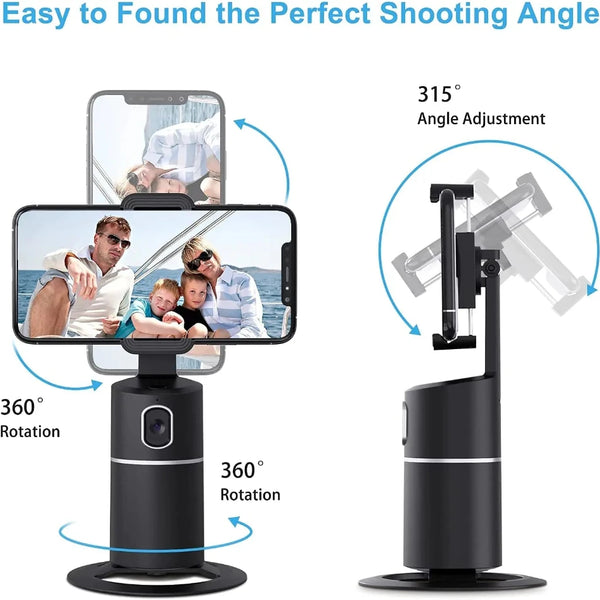 Phone Stand - 360° Auto-Tracking Smart Stand for iOS & Android