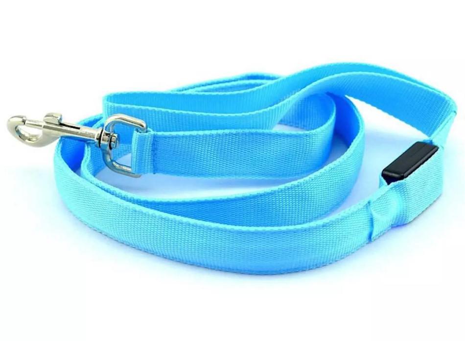 LED Dog Leash - Stay Safe and Visible, Day or Night - PawsMartOnline BLUE / Battery version