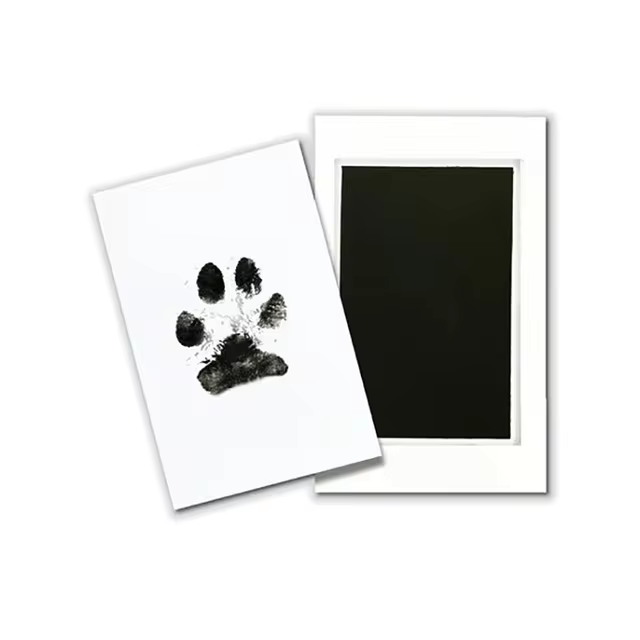 Non-Toxic Paw Print Pad - PawsMartOnline Black / Large- 5.5x4"