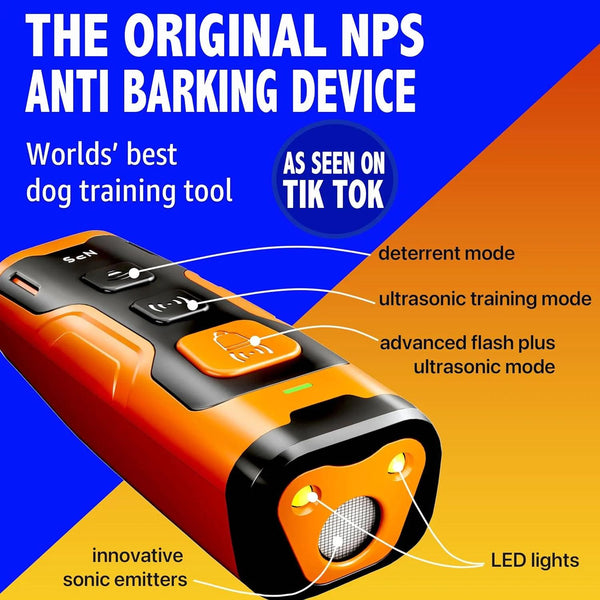 Advanced Ultrasonic Dog Bark Deterrent with 3-Tiered Training - PawsMartOnline Leashes, Collars & Petwear