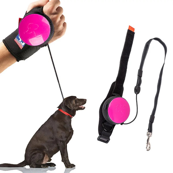 Adjustable Wrist Retractable Dog Leash - Hands-Free, and, Durable - PawsMartOnline