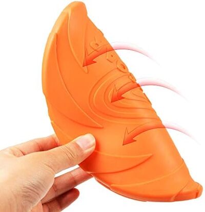 Orange- Soft Rubber Frisbee