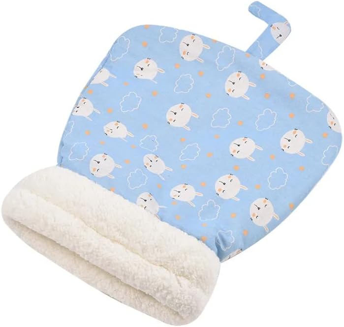 Cozy Plush Cat Bed with Self-Warming Insulation – Stylish and Washable - PawsMartOnline Blue- 21x18 Inches