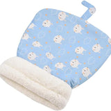 Cozy Plush Cat Bed with Self-Warming Insulation – Stylish and Washable - PawsMartOnline Blue- 21x18 Inches