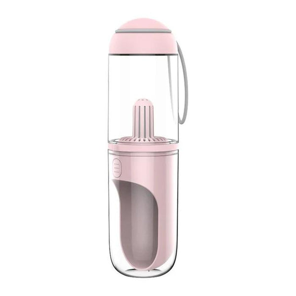 Hydrate & Go Portable Dog Water Bottle - PawsMartOnline Pets Pink