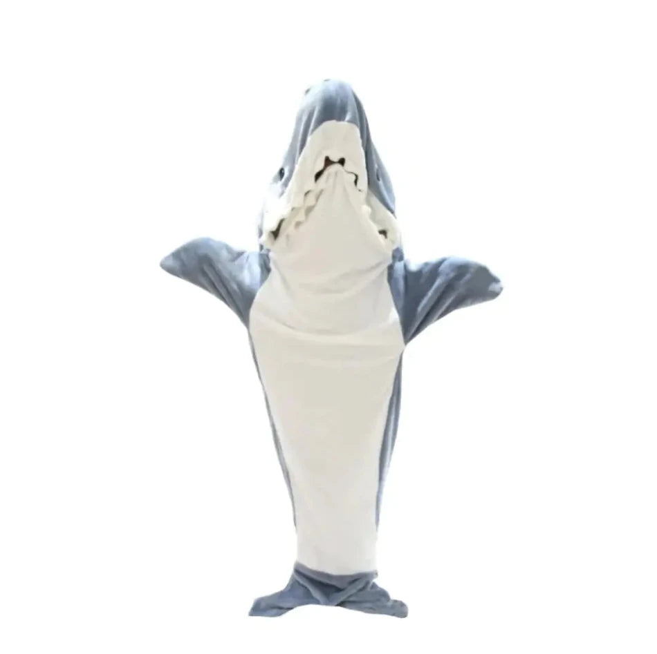 Shark Blanket - Fun Hooded Shark Sleeping Bag for Kids & Adults