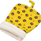 Cozy Plush Cat Bed with Self-Warming Insulation – Stylish and Washable - PawsMartOnline Yellow- 21x18 Inches