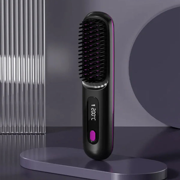 Cordless Hair Straightener – Portable, Hot Comb, Free Shipping