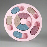 Puzzle Feeder | Interactive Feeder for Fast Eaters - PawsMartOnline Round / Pink