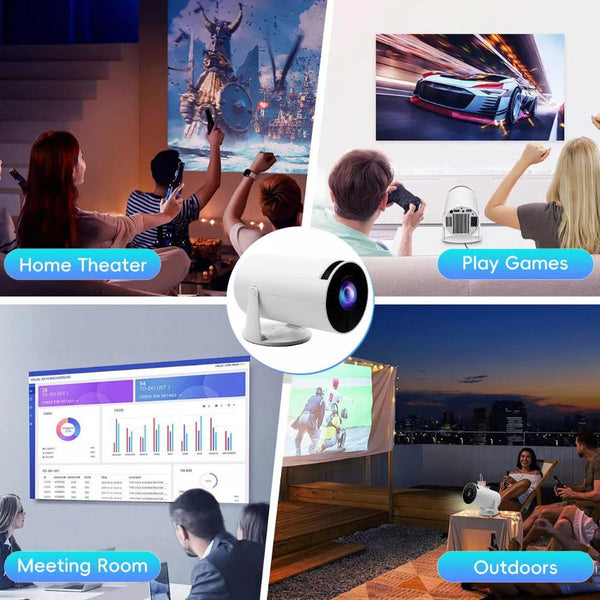 Mini Projector - 4K Portable Projector, WiFi & Bluetooth Enabled