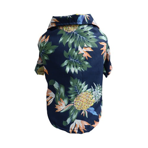 Hawaiian Pet Shirt-pineapple