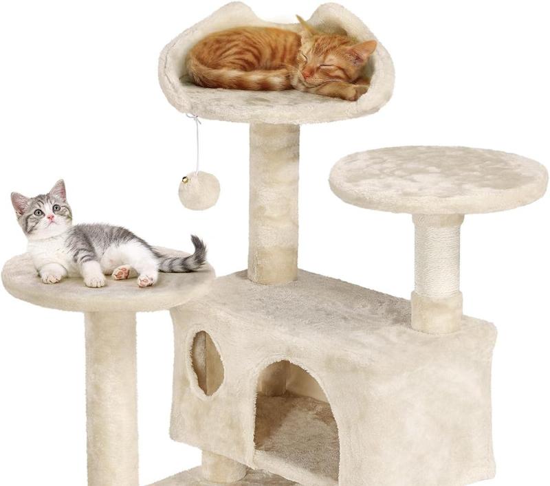 Cat Climbing Tower - Multi-Level Activity and Scratching Post - PawsMartOnline