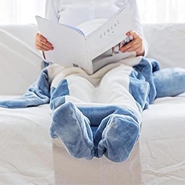 Shark Blanket - Fun Hooded Shark Sleeping Bag for Kids & Adults