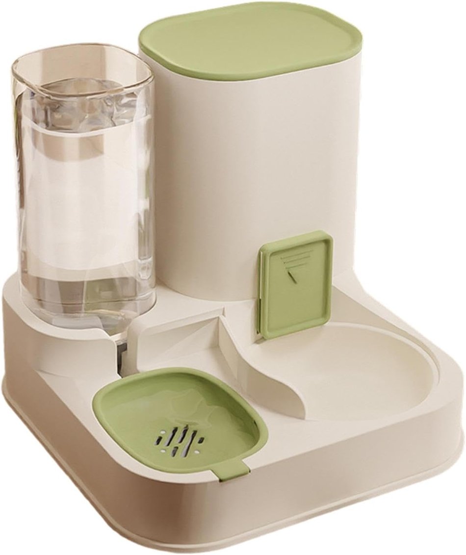 Automatic Feeder and Water Dispenser - PawsMartOnline Green