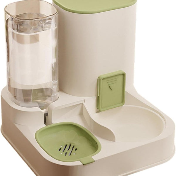 Automatic Feeder and Water Dispenser - PawsMartOnline Green