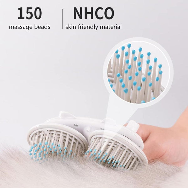 Negative Ions Dual Head Pet Brush