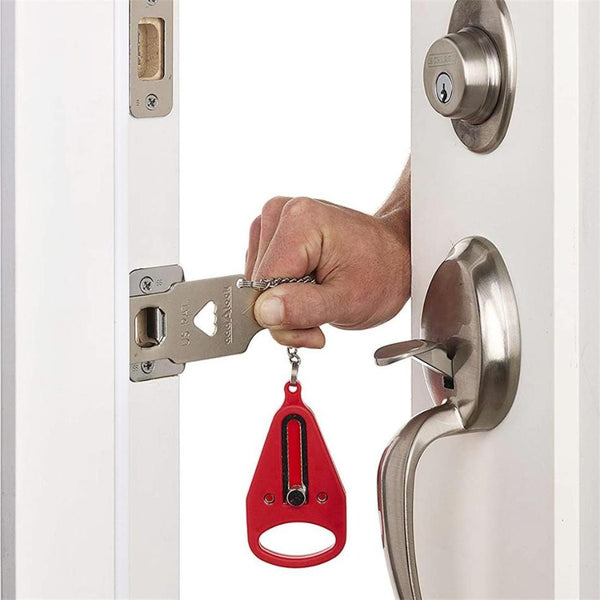 Portable Door Lock - Lightweight Travel Door Lock for Security