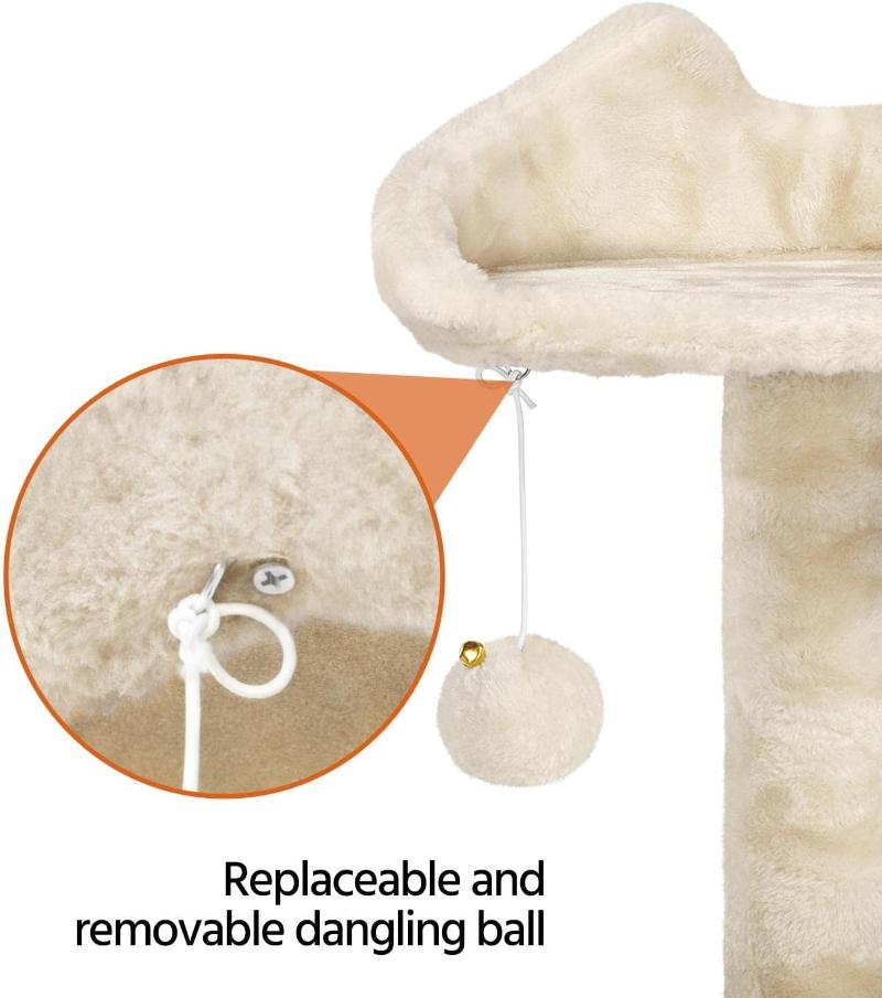 Cat Climbing Tower - Multi-Level Activity and Scratching Post - PawsMartOnline