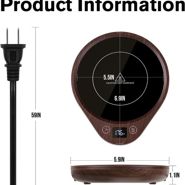 Mug Warmer - 3 Temperature Settings & Candle Warmer