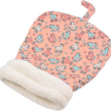 Cozy Plush Cat Bed with Self-Warming Insulation – Stylish and Washable - PawsMartOnline Pink- 21x18 Inches