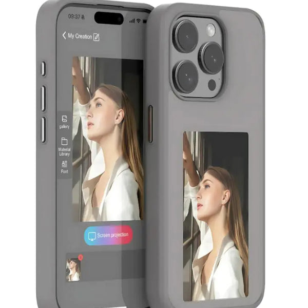 E-Ink iPhone Case - Interactive iPhone 13, 14, 15 Pro Max Cases