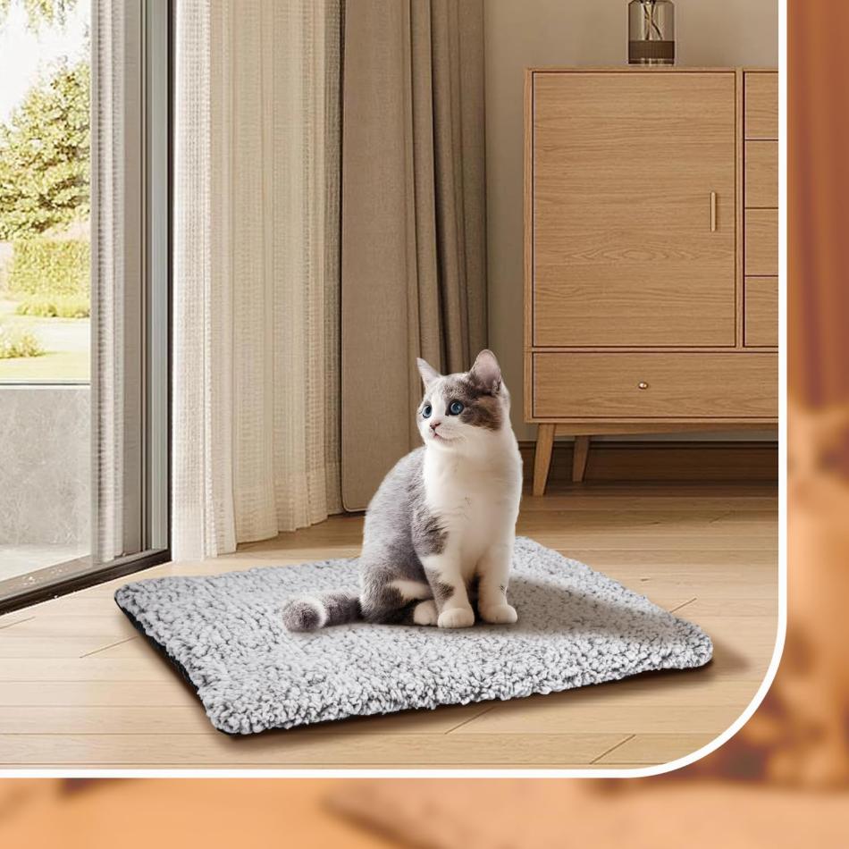 Self-Heating Pet Bed with Non-Slip Bottom - PawsMartOnline Beds & Blankets