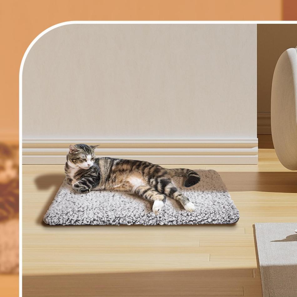 Self-Heating Pet Bed with Non-Slip Bottom - PawsMartOnline Beds & Blankets