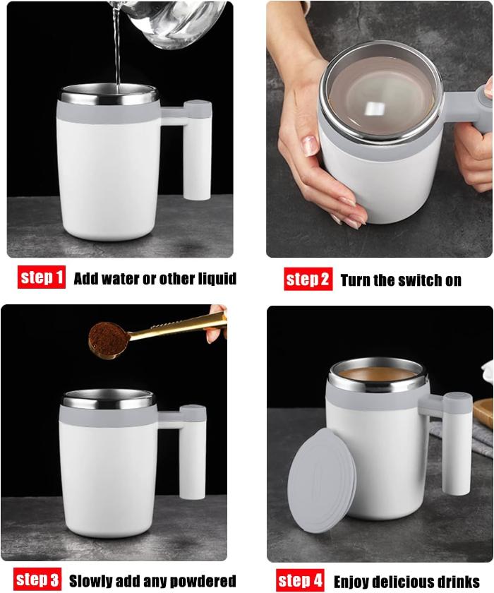 Coffee Cup – Automatic Self-Stirring Mug, USB Charging