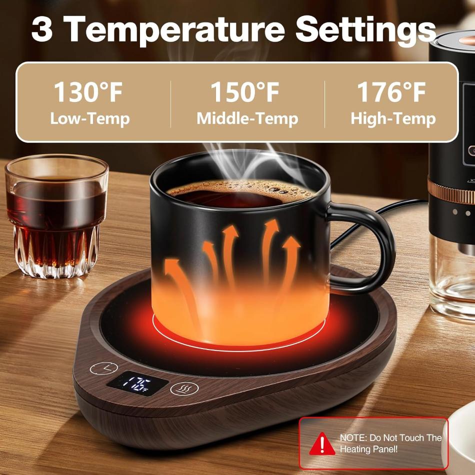 Mug Warmer - 3 Temperature Settings & Candle Warmer