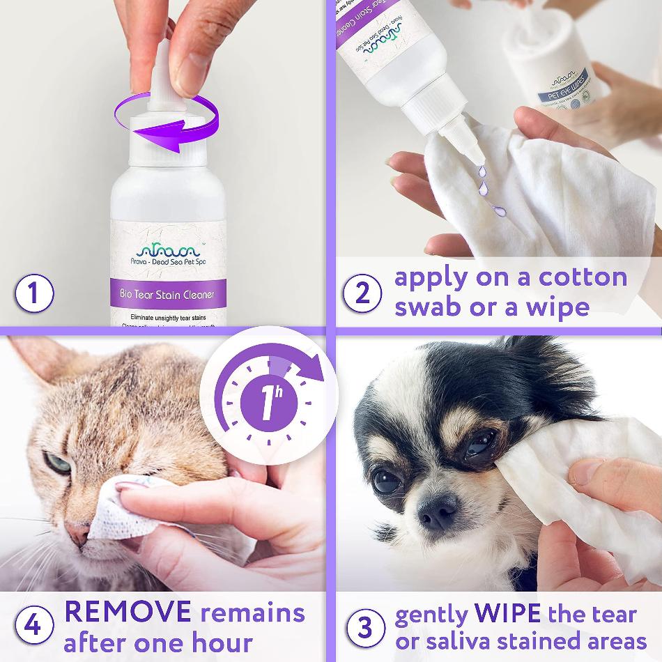 Arava Dog Tear Stain Remover - Natural and Effective - PawsMartOnline Petcare