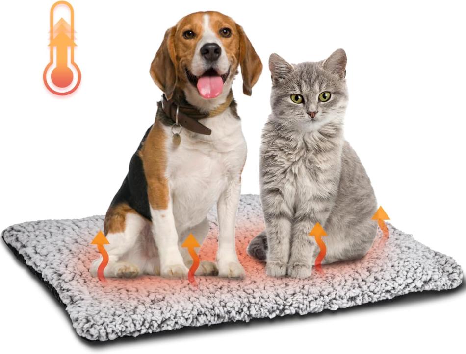 Self-Heating Pet Bed with Non-Slip Bottom - PawsMartOnline Beds & Blankets