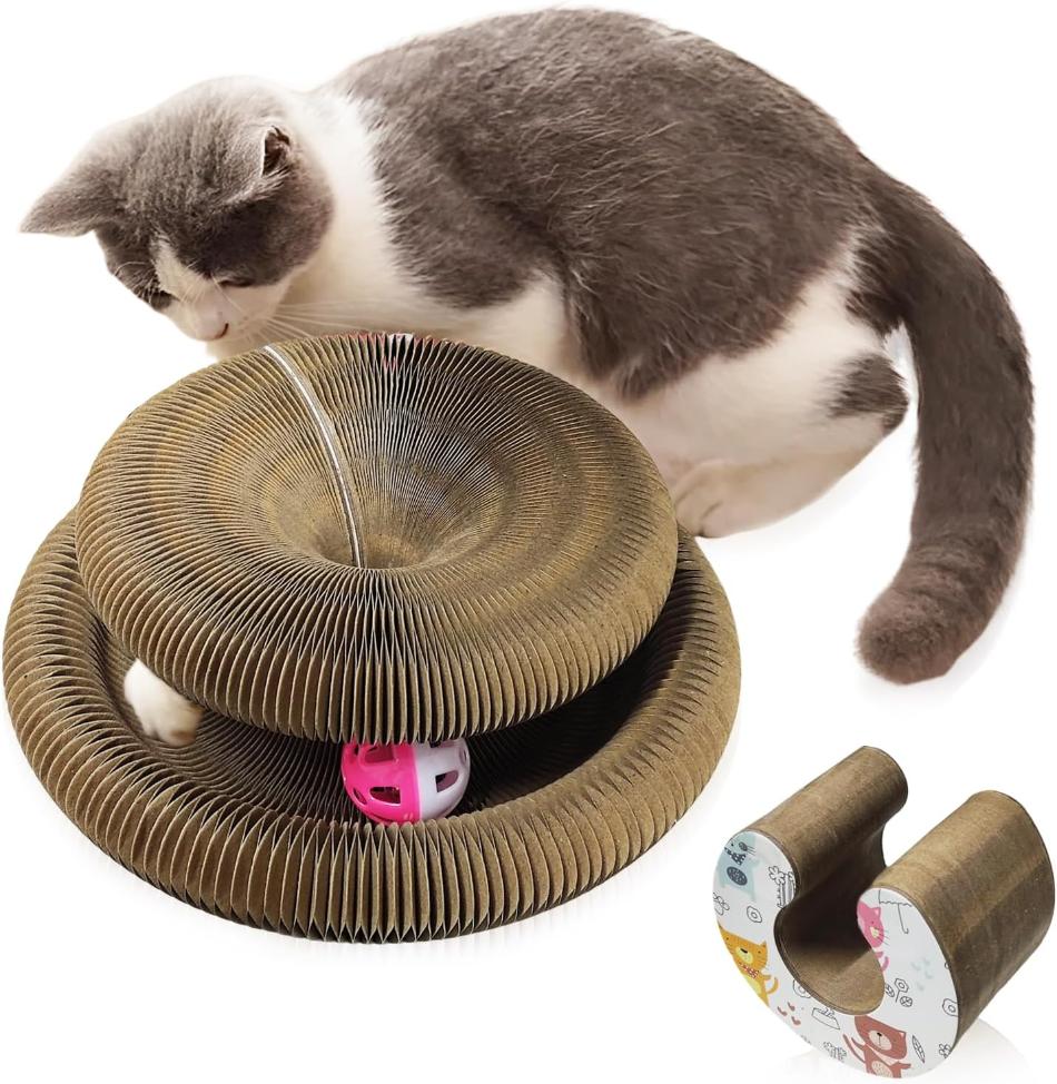 Cat Scratching Toy - Multifunctional Scratcher, and Play Center - PawsMartOnline