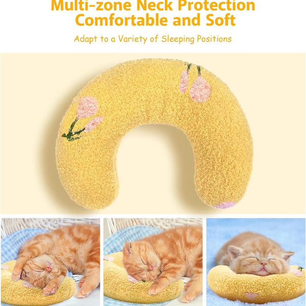 Cozy Cat Pillow - PawsMartOnline Yellow / 27 x 17 x 6cm