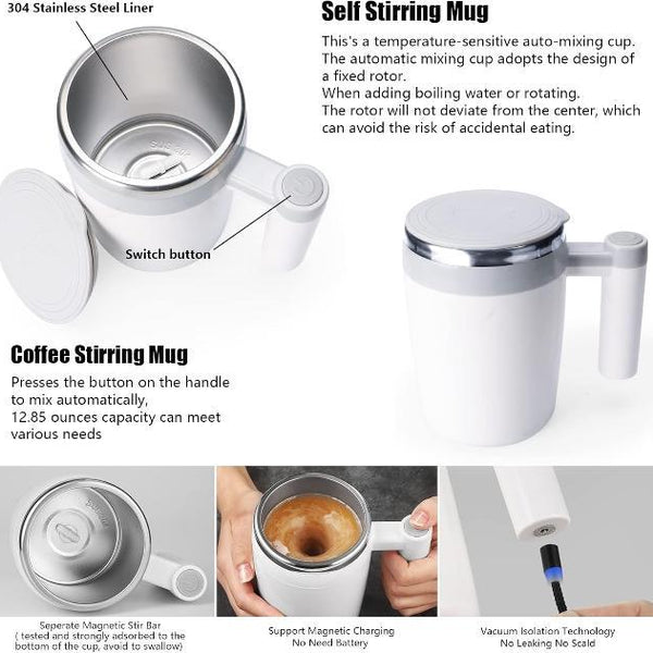 Coffee Cup – Automatic Self-Stirring Mug, USB Charging