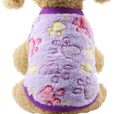 Dog Fleece Pajamas – Soft, Cozy, and Perfect for Chilly Nights - PawsMartOnline Purple Vest / Extra Small