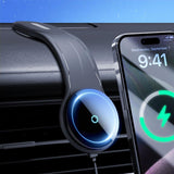 MagSafe Wireless Car Charger with RGB LED & Flexible Mount