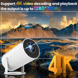 Mini Projector - 4K Portable Projector, WiFi & Bluetooth Enabled