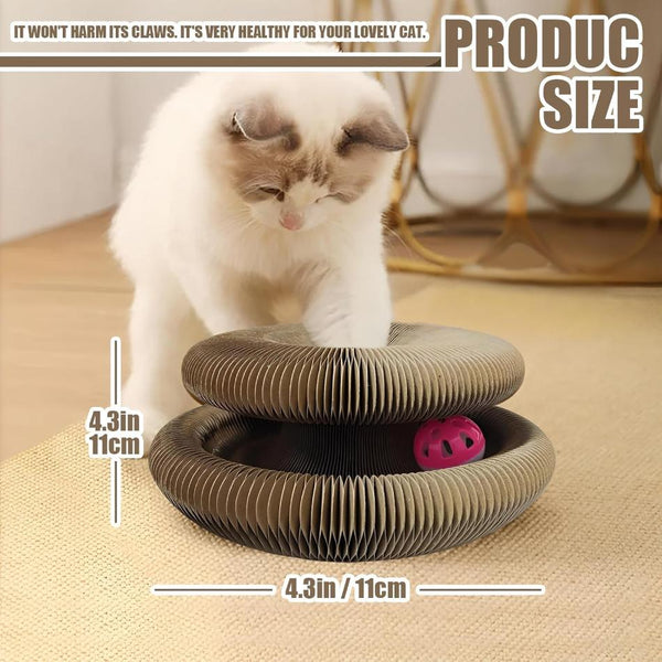 Cat Scratching Toy - Multifunctional Scratcher, and Play Center - PawsMartOnline