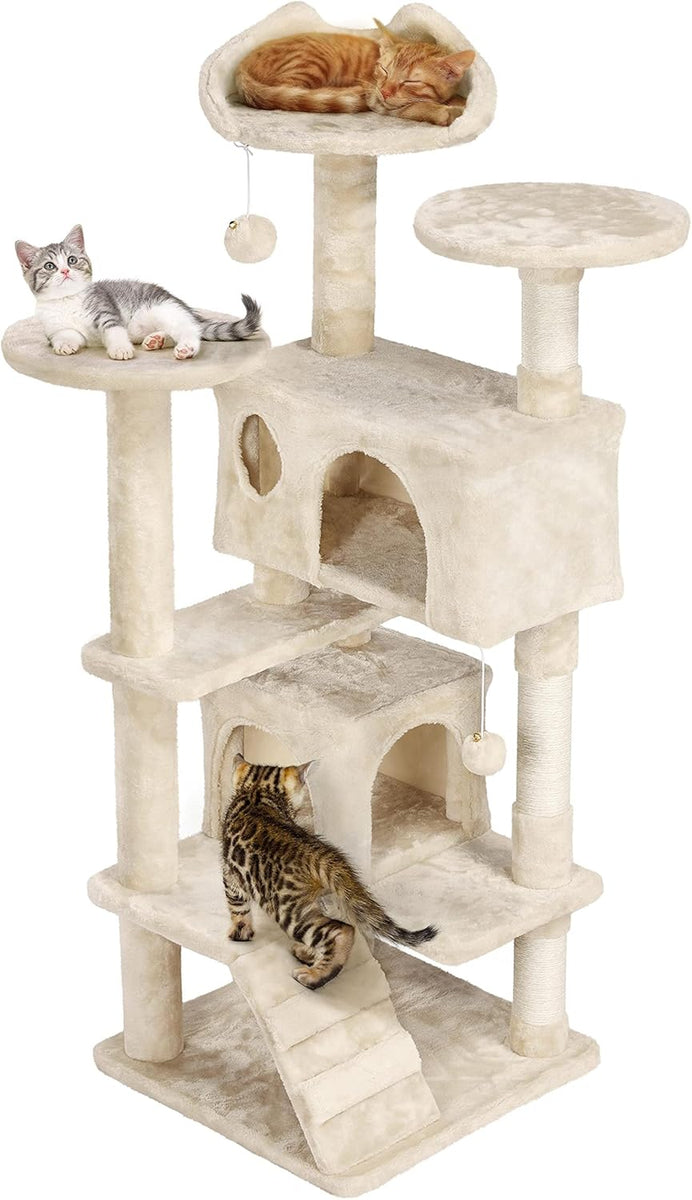 Cat Climbing Tower - Multi-Level Activity and Scratching Post - PawsMartOnline