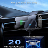 MagSafe Wireless Car Charger with RGB LED & Flexible Mount