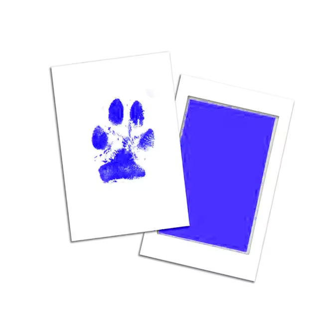 Non-Toxic Paw Print Pad - PawsMartOnline Blue / Small- 5x3"