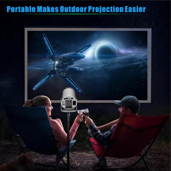 Mini Projector - 4K Portable Projector, WiFi & Bluetooth Enabled