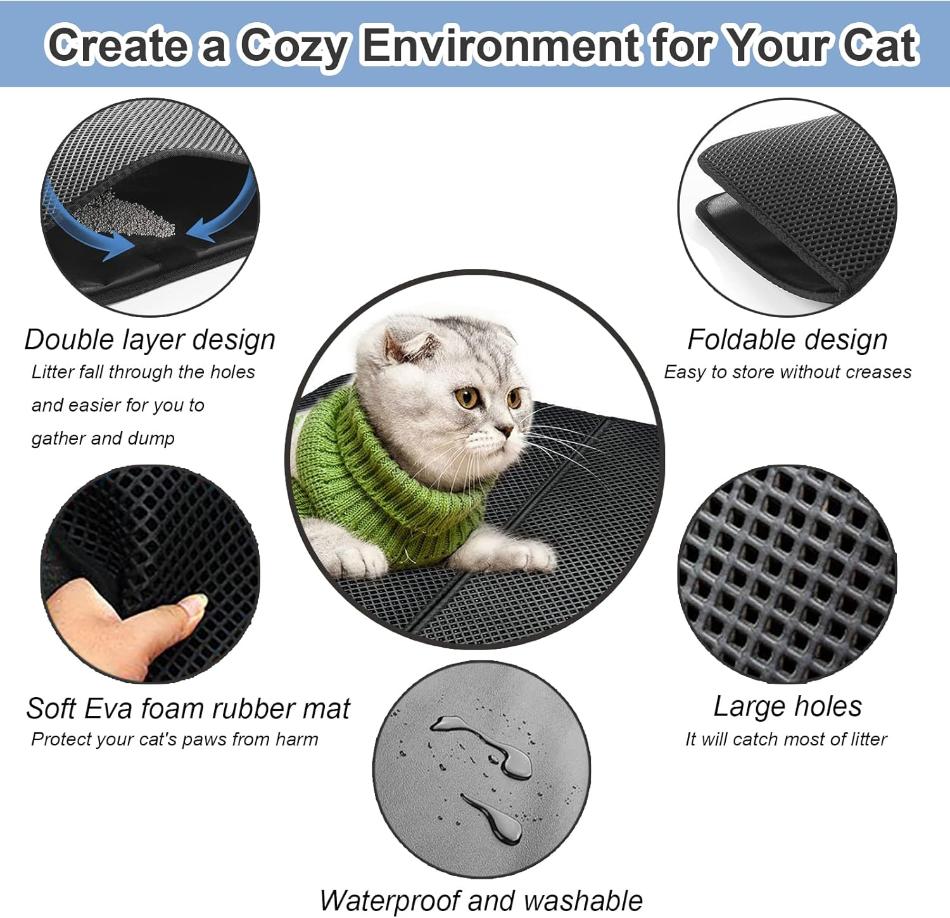 Cat Litter Mat - Your Ultimate Solution for a Clean, Litter-Free Home - PawsMartOnline