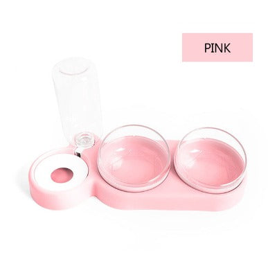 Pink Kitty Trio Feeder