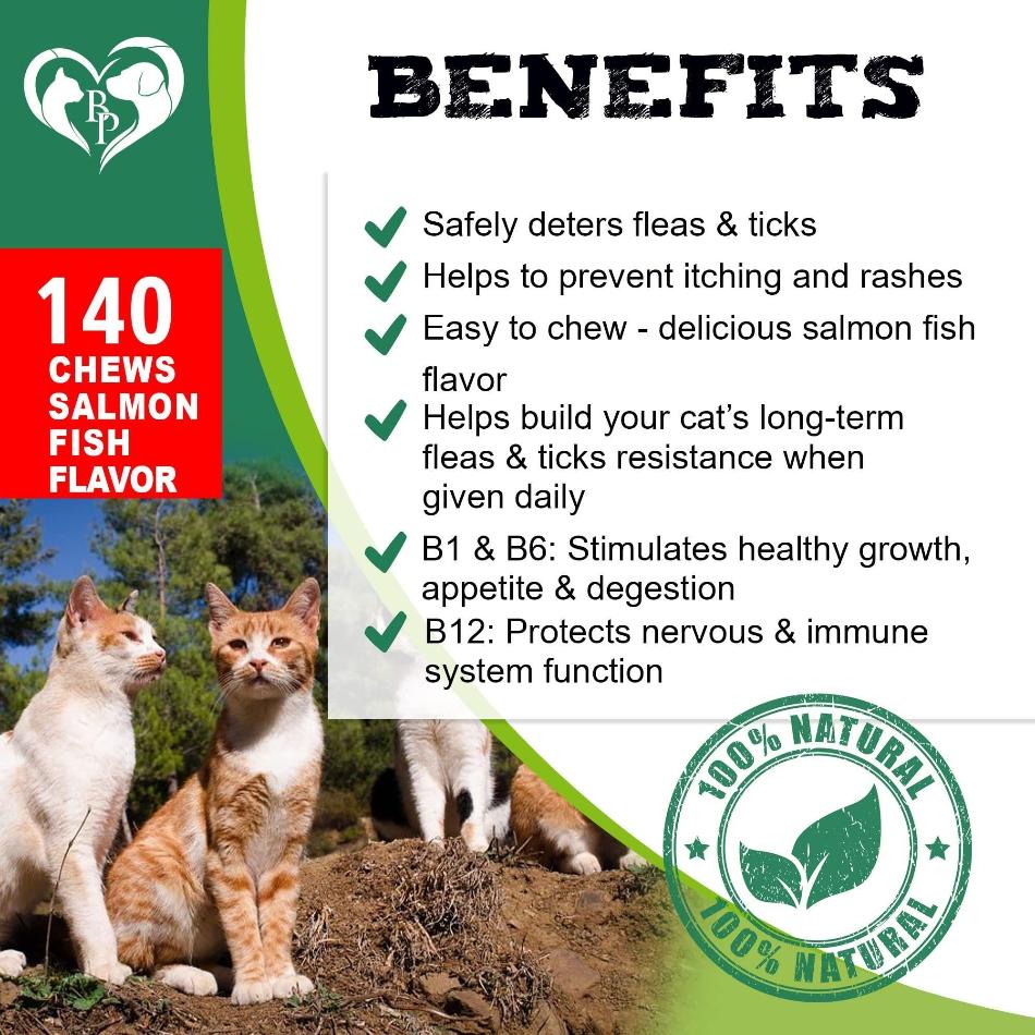 Beloved Pets Natural Defense Flea & Tick Chewables For Cats - PawsMartOnline Petcare