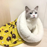 Cozy Plush Cat Bed with Self-Warming Insulation – Stylish and Washable - PawsMartOnline