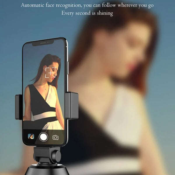 Phone Tripod - Hands-Free, 360° AI Tracking & Phone Stand