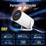 Mini Projector - 4K Portable Projector, WiFi & Bluetooth Enabled